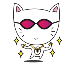 cute cat minimal cat sticker #10544765