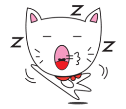 cute cat minimal cat sticker #10544766