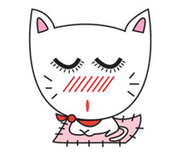 cute cat minimal cat sticker #10544767