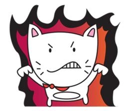 cute cat minimal cat sticker #10544768