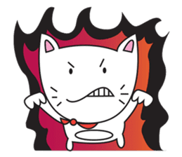 cute cat minimal cat sticker #10544768