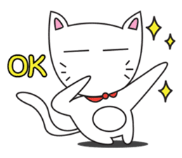 cute cat minimal cat sticker #10544769