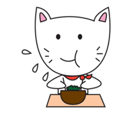 cute cat minimal cat sticker #10544772