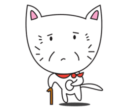 cute cat minimal cat sticker #10544773