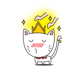 cute cat minimal cat sticker #10544776