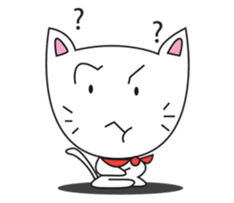 cute cat minimal cat sticker #10544777