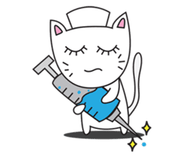 cute cat minimal cat sticker #10544780