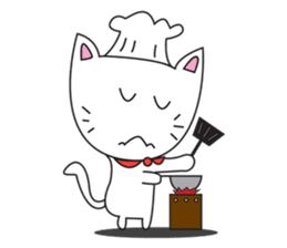 cute cat minimal cat sticker #10544781