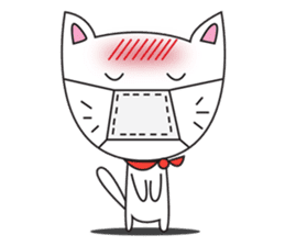 cute cat minimal cat sticker #10544783