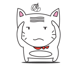 cute cat minimal cat sticker #10544785