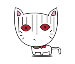 cute cat minimal cat sticker #10544788