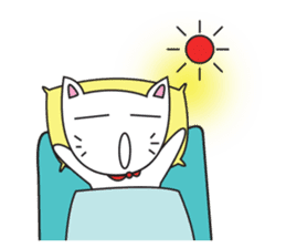 cute cat minimal cat sticker #10544789