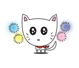 cute cat minimal cat sticker #10544790