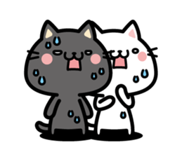 "Black nyan" black cat sticker #10546441