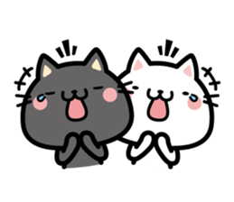 "Black nyan" black cat sticker #10546445