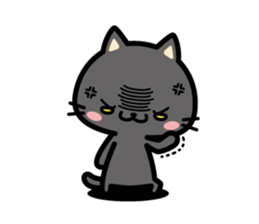 "Black nyan" black cat sticker #10546447