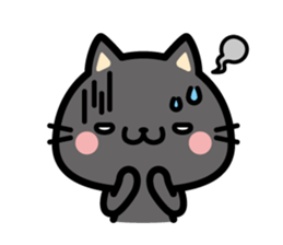 "Black nyan" black cat sticker #10546460