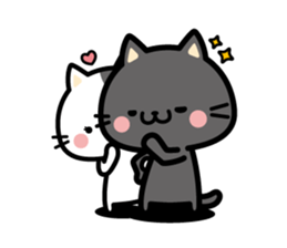 "Black nyan" black cat sticker #10546463