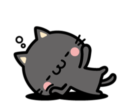 "Black nyan" black cat sticker #10546467