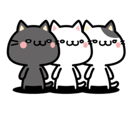 "Black nyan" black cat sticker #10546469