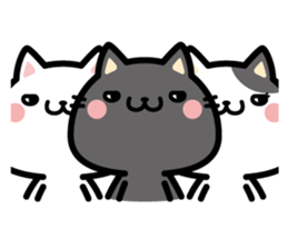 "Black nyan" black cat sticker #10546470