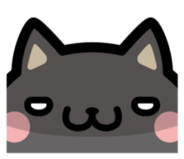 "Black nyan" black cat sticker #10546471
