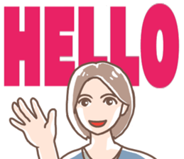 Girls!Girls!(with big letter message) sticker #10546632