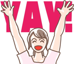 Girls!Girls!(with big letter message) sticker #10546643