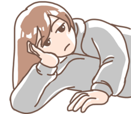 Girls!Girls!(with big letter message) sticker #10546667