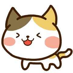 Sticker of Tortoiseshell cat