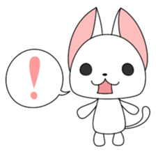 Milly of a white cat sticker #10547472