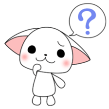 Milly of a white cat sticker #10547473