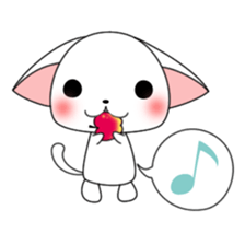 Milly of a white cat sticker #10547474