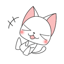 Milly of a white cat sticker #10547476