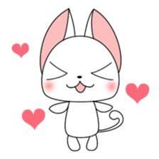 Milly of a white cat sticker #10547477