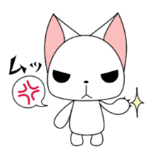 Milly of a white cat sticker #10547486