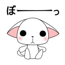 Milly of a white cat sticker #10547506