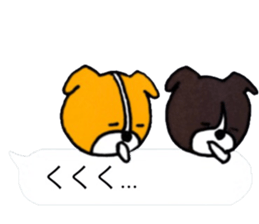 Small dogs living in the Fukidashi sticker #10548266
