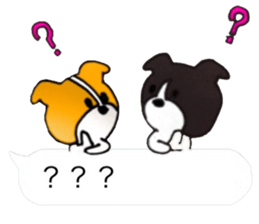 Small dogs living in the Fukidashi sticker #10548268