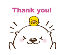 English!The sea otter and duck sticker #10548274