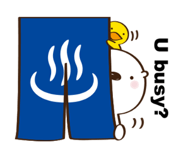 English!The sea otter and duck sticker #10548277