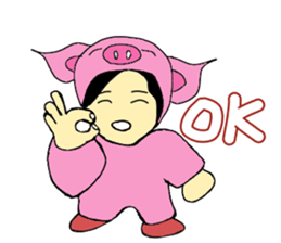 Alien Piggy ~ On My Way sticker #10549632