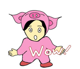 Alien Piggy ~ On My Way sticker #10549633