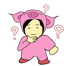Alien Piggy ~ On My Way sticker #10549635