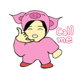 Alien Piggy ~ On My Way sticker #10549643