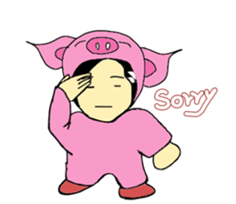Alien Piggy ~ On My Way sticker #10549645