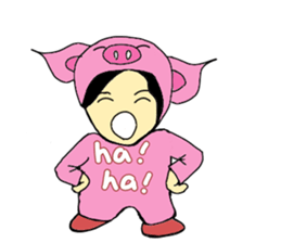 Alien Piggy ~ On My Way sticker #10549649
