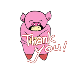 Alien Piggy ~ On My Way sticker #10549654