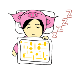 Alien Piggy ~ On My Way sticker #10549658