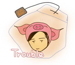 Alien Piggy ~ On My Way sticker #10549660